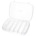 thumbnail image 1 of Craft Organizer Box Plastic Grid Transparent Compartment Jewlery, 1 of 6