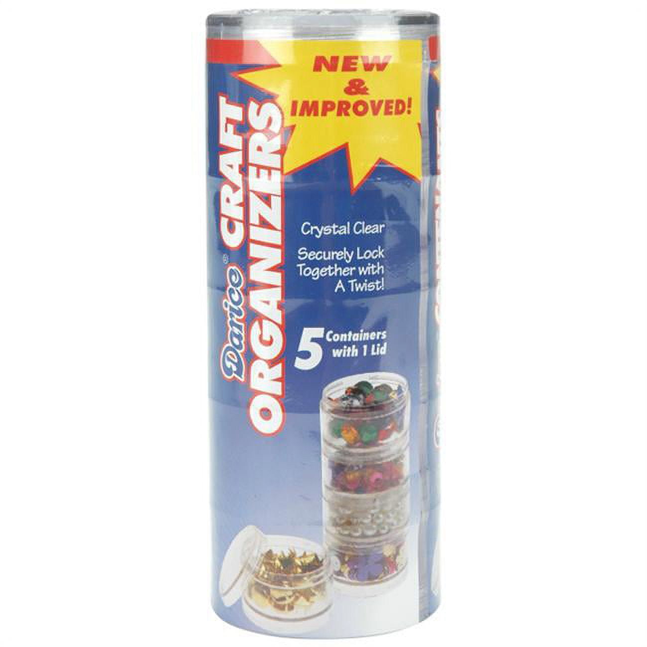 Craft Organizers Stackable 2" Circles-Clear, Pk 6, Darice - Walmart.com