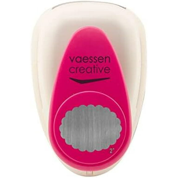 Craft Paper Punch Scalloped Oval Motive Puncher, Multi-Colour, Large