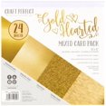 thumbnail image 1 of Craft Perfect Mixed Card Pack 6"X6" 24/Pkg-Gold Hearted, 1 of 2
