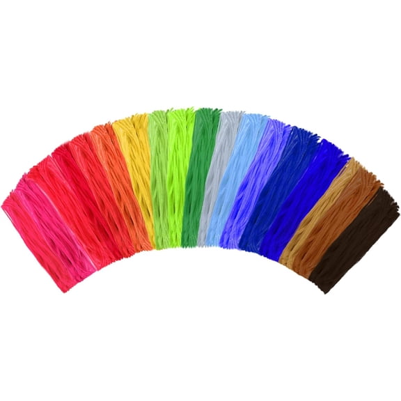 Craft Pipe Cleaners Proffessional 1000 Pcs 25 Colors, Pipe Cleaners Craft Supplies and Chenille Stems or Pipecleaners, Pipe Cleaners Bulk, for Crafts, Gift Wrapping and Party Decorations.