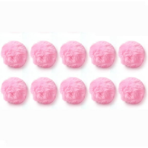 Youmation Craft Pom Pom Balls,Large Pink Poms Costume Accessory, Pom pom Balls for Arts and DIY Creative Crafts Decorations,Pink,3 Inches,10 Pieces.
