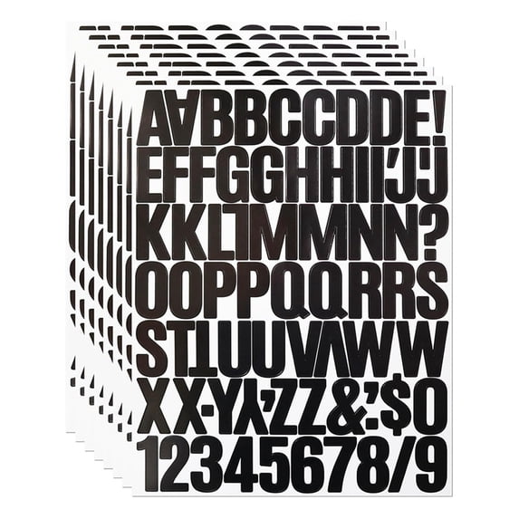 Craft Room Alphabet Sticker Set - 8 Sheets, 1.5 Inch Letters, 576 ...