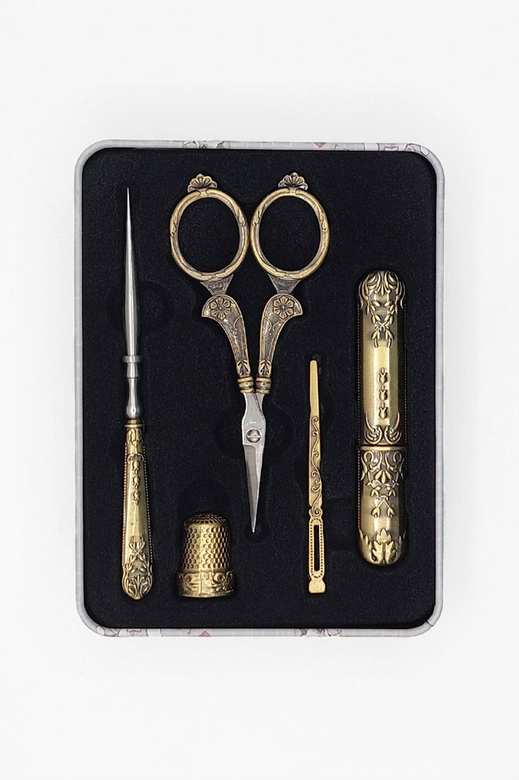 Craft Scissors for Felting & Embroidery Wizardi F07-M13-4-bronze