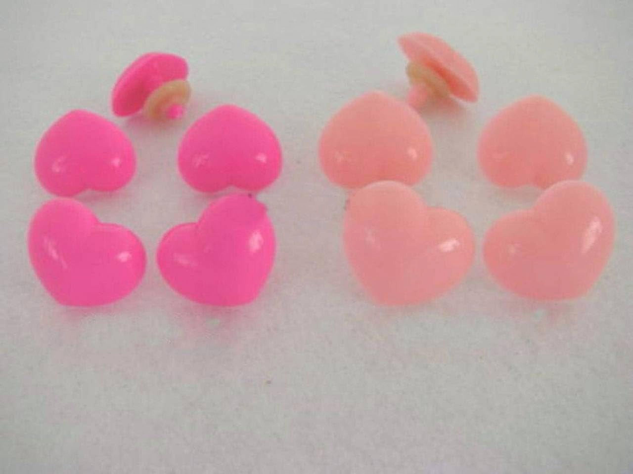 Craft Sewing Heart Shape Plastic Safety Noses Button Eye Crochet , 10