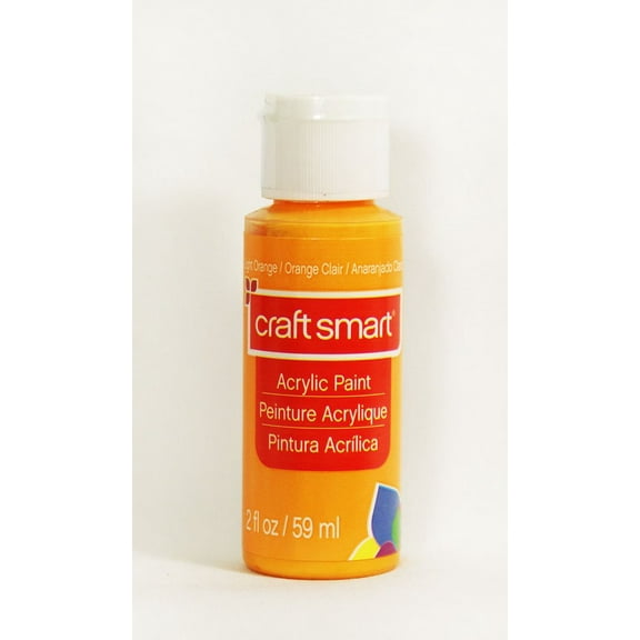 Craft Smart Acrylic Paint 2 Fl.oz. 1 Bottle 50 + Colors (Light Orange)