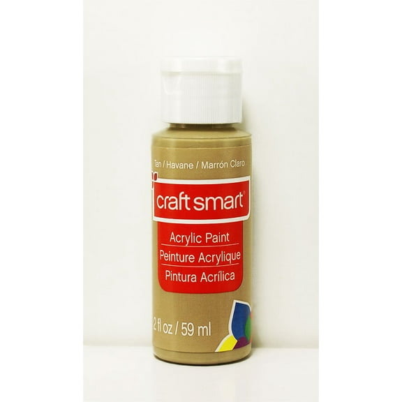 Craft Smart Acrylic Paint 2 Fl.oz. 1 Bottle 50 + Colors (Tan)