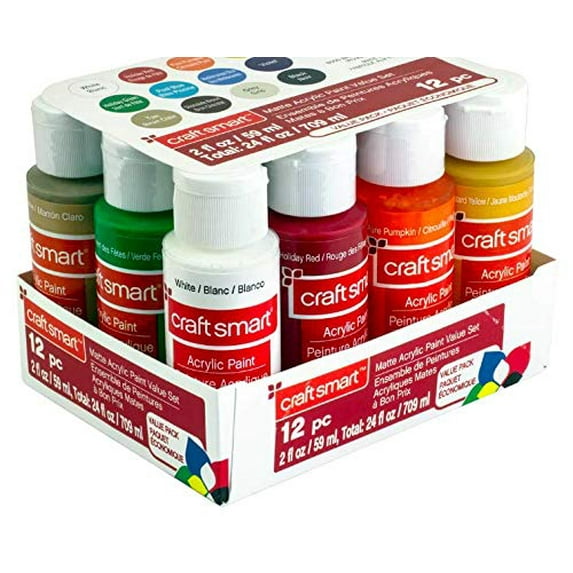 Craft Smart Matte Acrylic Paint Value Set