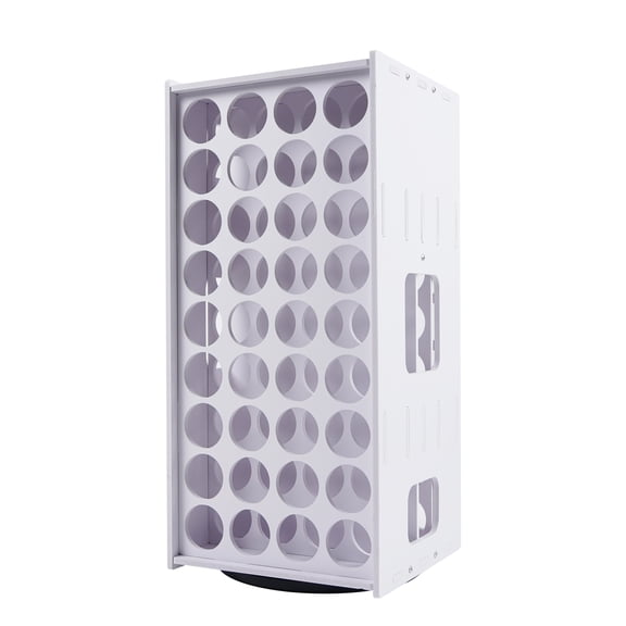 Craft Smart Paint Storage Spinner - 72-Bottle Rotating Organizer - White - 16.1" H - 1-Pack