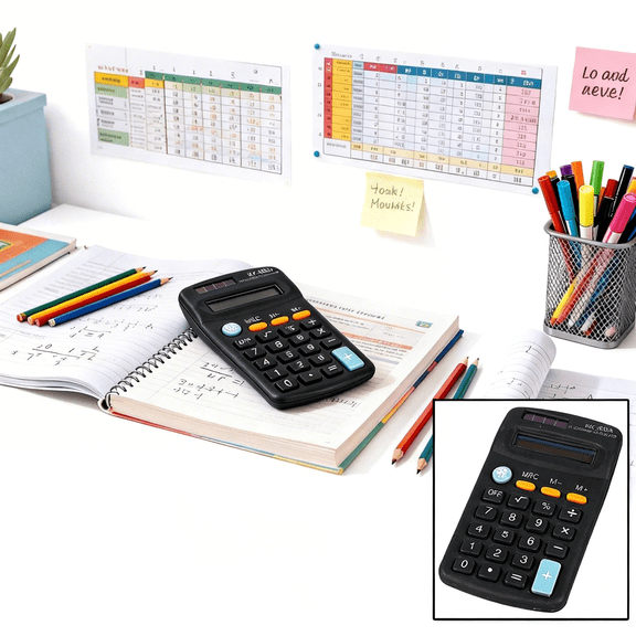 & Craft & Stationery Calculator for Classroom and - ABS Calculating Tool for Numeracy Practice and Everyday Use