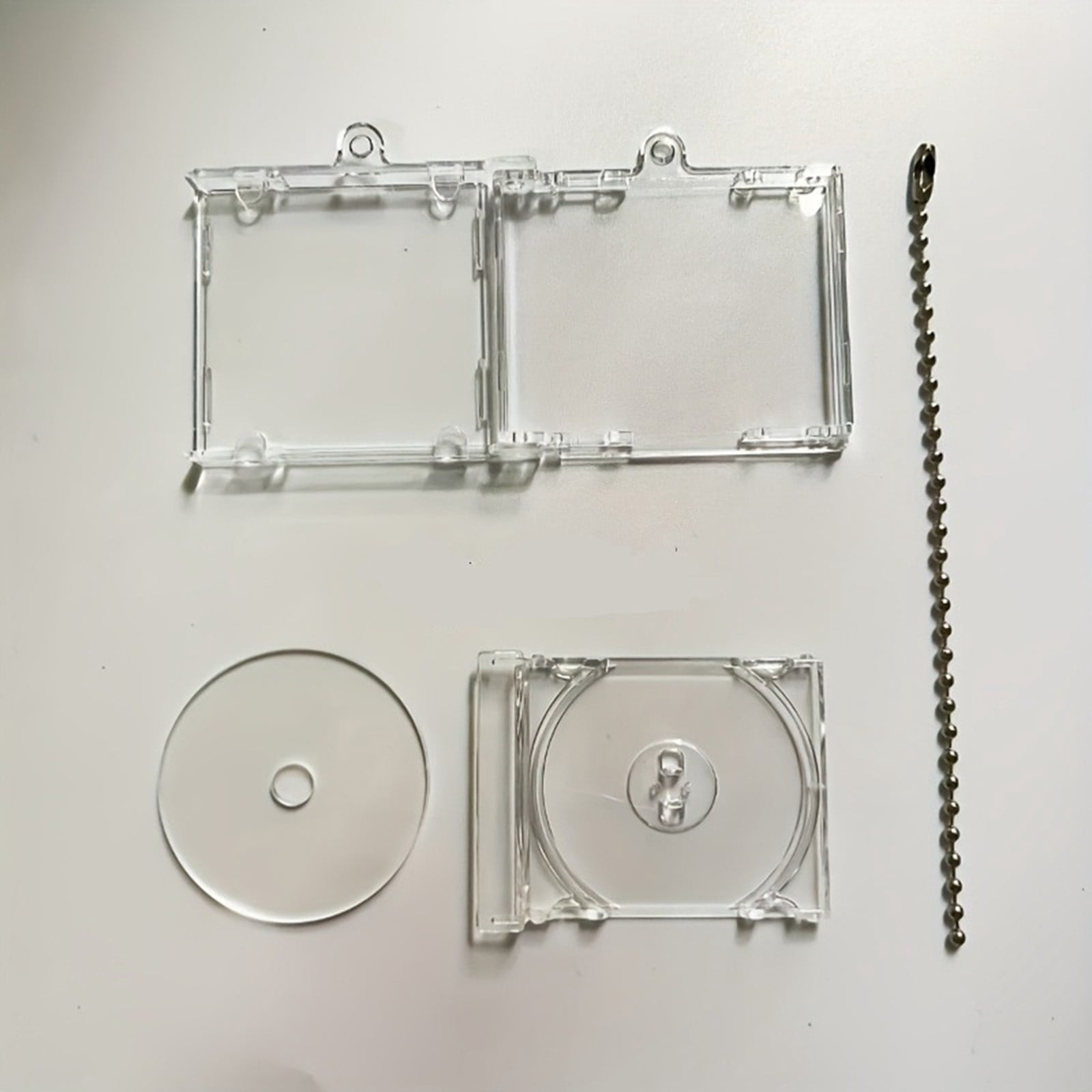 &amp;Craft&amp;Stationery Keychain Album Transparent DVD Holder for Jewelry and ...
