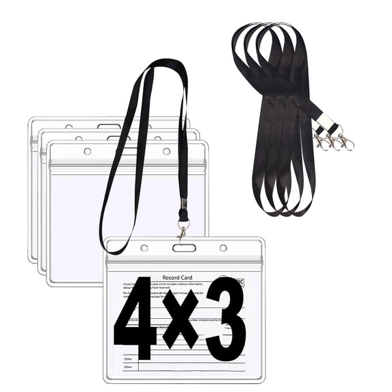 &Craft&Stationery Lanyard Holder for ID with Clear Name Holder Breakaway Feature SKU-Free Title