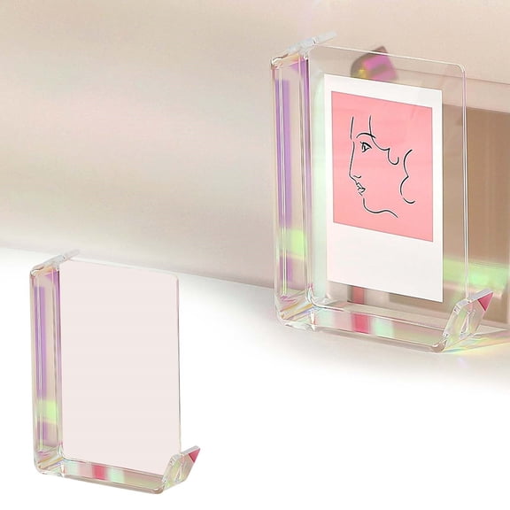& Craft Stationery Frame for Desktop Display – Small Family Wedding Photo Frame for Photos Paintings Posters Artwork, 15 cm× 4.5 cmx19.5 cm, Pink