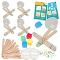 thumbnail image 1 of Craft Stick Catapults Kit – Supplies for 5 Catapults, Complete STEM Project for Kids with Instructions, Ages 8 and up, 1 of 5