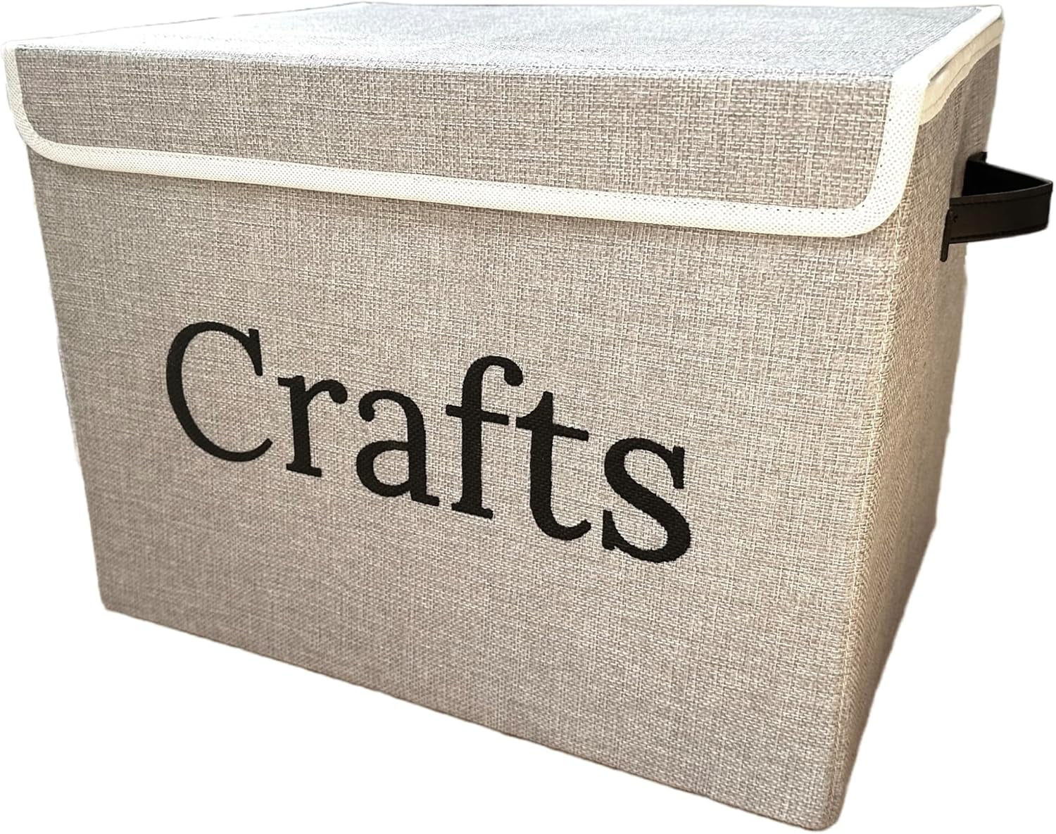 Craft Storage Box to keep your items neat and organized. Large Art bin with lid handles. Stylish space saving design.