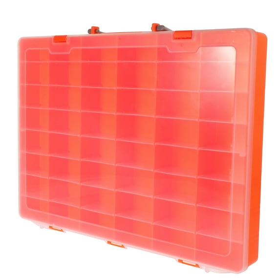 WRISTBIQUE Hardware Organizer Case Orange 1Pcs 14.2x11x1.8in