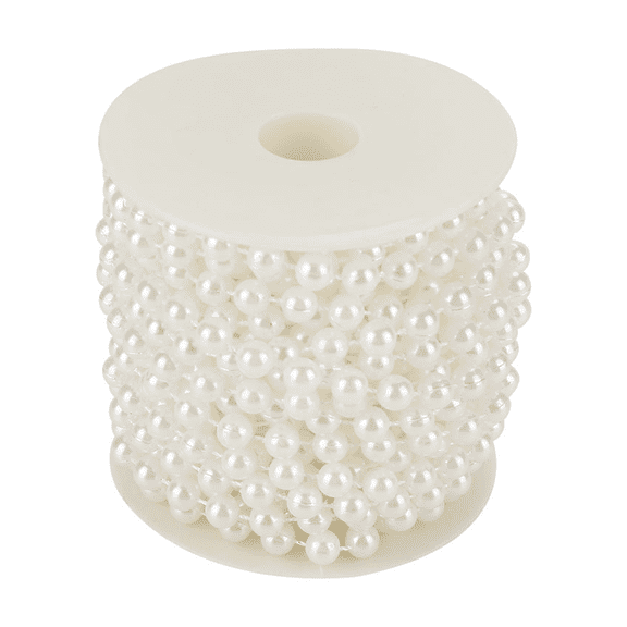 Craft String Pearls, Faux Pearl Garland Spool Roll Strand Wedding Party Decoration (Christmas)