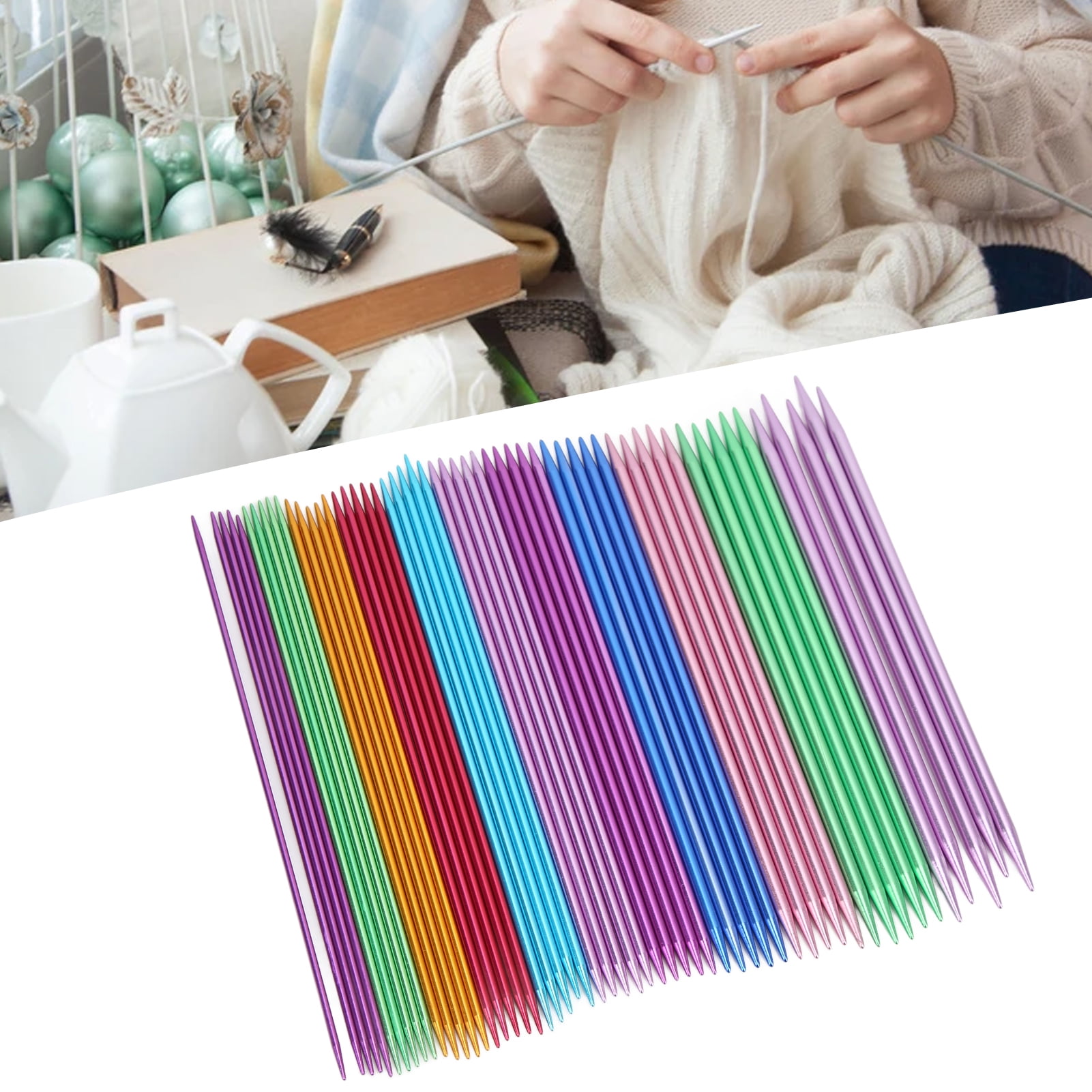 Craft Stuffing Clay Tool Knitting Needles, Double Pointed Knitting Needles Ergonomic Design for Household for Weaving DIY Enthusiast for Knitters for Weaving, Knitting Se Sculpture Set