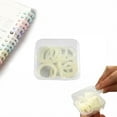 thumbnail image 1 of Craft Supplies,20/100 Pieces Plastic Rings Plastic Loose Leaf Rings Multi Color Plastic Book Rings Flexible For Cards Document Stack And Swatches Organization School Home Or Use，5 Color (15 Mm), 1 of 9