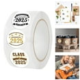 thumbnail image 1 of Craft Supplies,500PCS Class Of 2025 Stickers Roll 10 Styles Envelope Seals Sticker Graduation Decorations 2025 For Students Graduation Themed Favors(5 Per Roll), 1 of 9