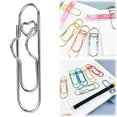 thumbnail image 1 of Craft Supplies,Heart Pen Clip For Notebook Paper Clip Pen Holder For Notebook Pen Holder Paper Clip 7 Colors Penclip Metal Pencil Clips Multifunctional Paperclip Reusable Writing Tool, 1 of 9
