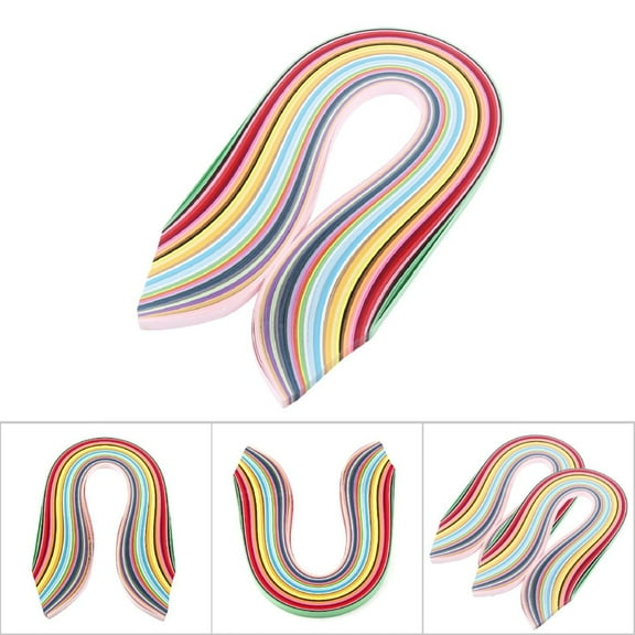 720pcs Quilling Strips Paper 1/8"(3mm) 54cm Origami Paper Quilling Strip for Art DIY Hand Craft 36 Colors