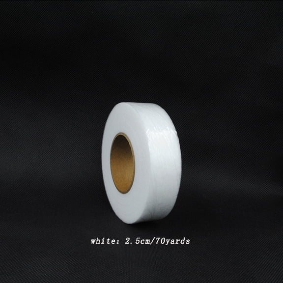 Craft Tape, Fusible Fabric Hem Tape for Sewing Garment Alterations Trouser Cuffs Curtains and Textile Repairs, White, 1 in Wide