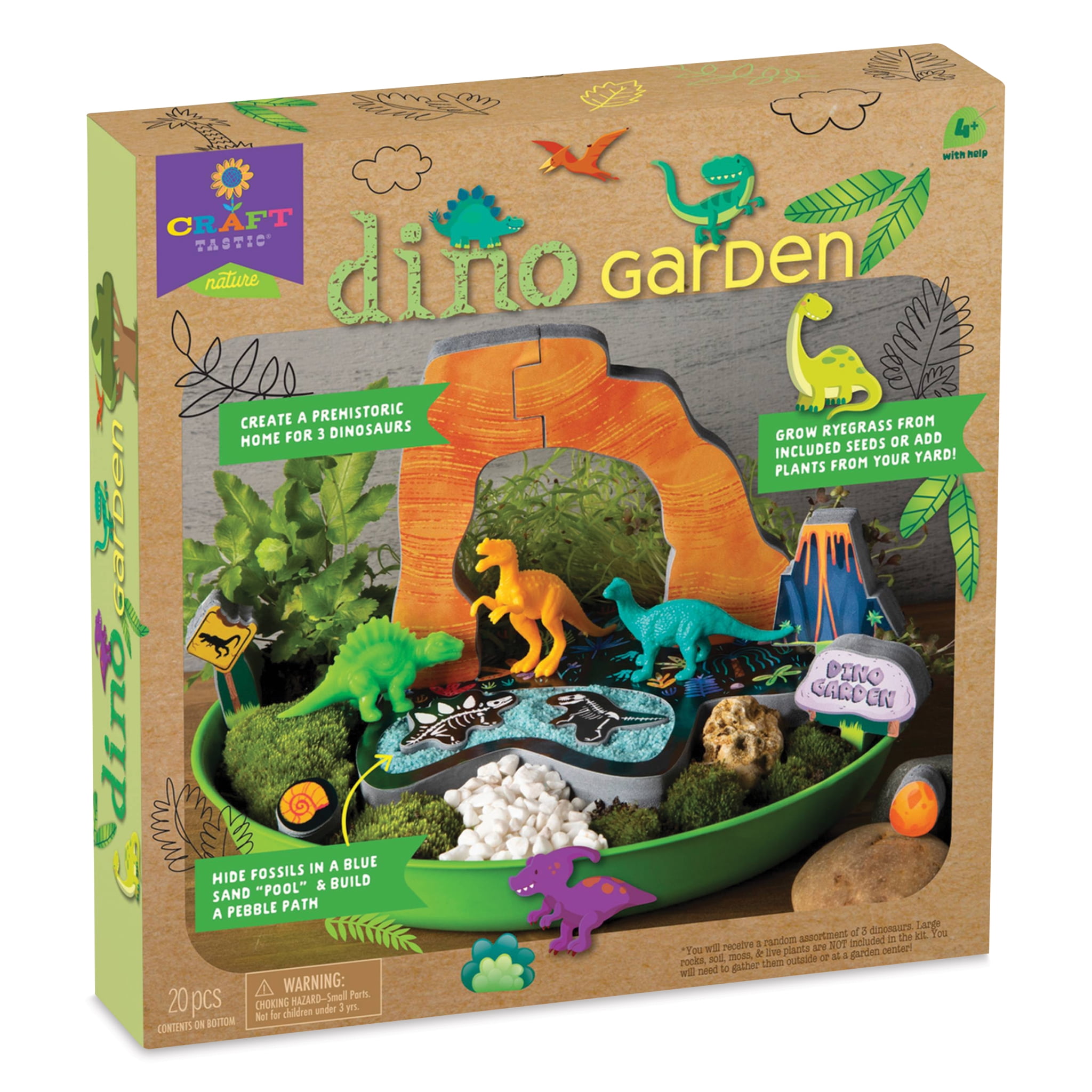 Ann Williams Craft-Tastic DIY Dinosaur Garden Kit with