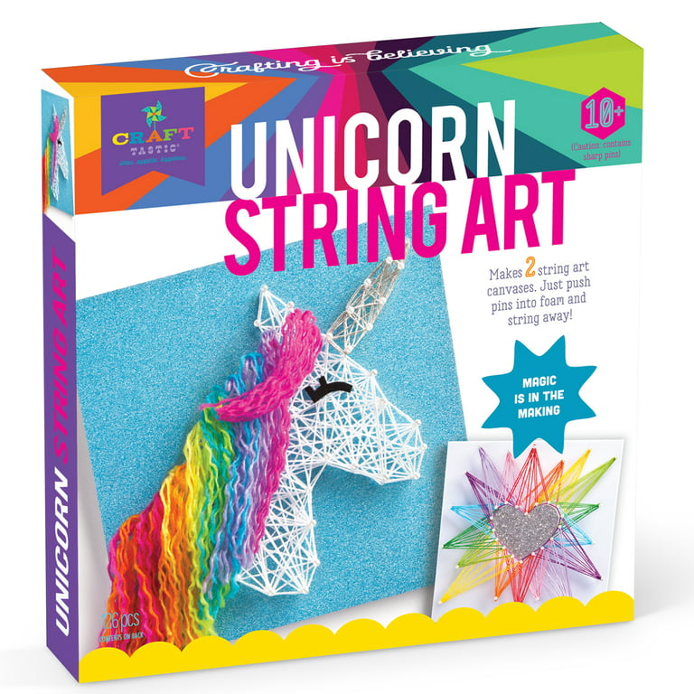 KidEwan String Art Kit for Kids, Arts and Craft Kits for Teens, Unicorn  String Art Supplies with 10x9 DIY Frame, Christmas Birthday Gifts for  Girls