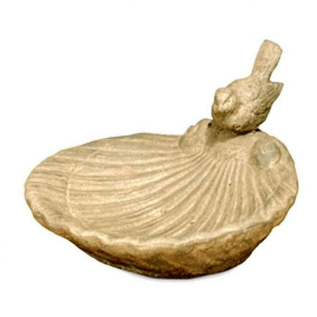 Craft-Tex 85028PTH Shell Bird Bath - Parthenon
