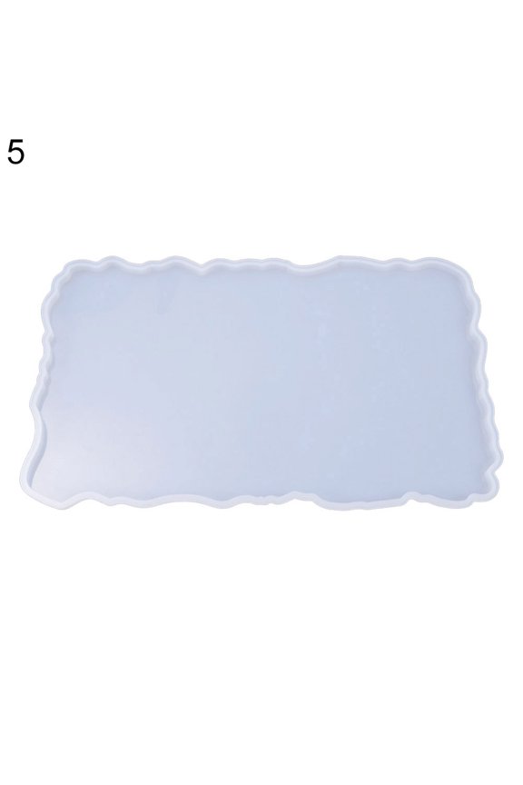 Craft Tray Plate Fruit Bowl Silicone Square Rectangle Shape Resin Mold DIY Tool