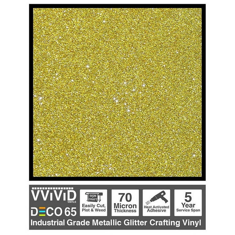 Gold Glitter Metallic Permanent Self Adhesive Vinyl Contact paper