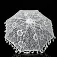 thumbnail image 1 of Craft White Lace Decorative Umbrella, Photography Scene Prop Umbrella Small Lace Umbrellas for Tea Party Vintage Parasol Umbrella for Bride Wedding Gift Photo Props Kids Gift, 1 of 22