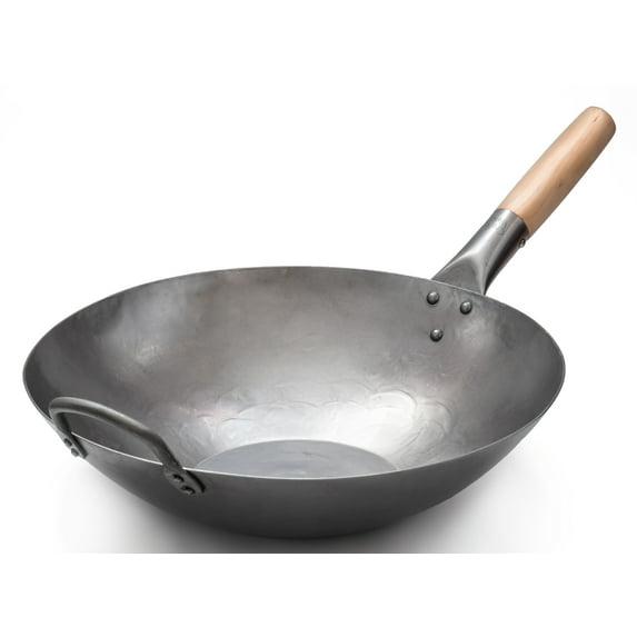Craft Wok Flat Bottom 14 inches Carbon Steel Wok / 731W316