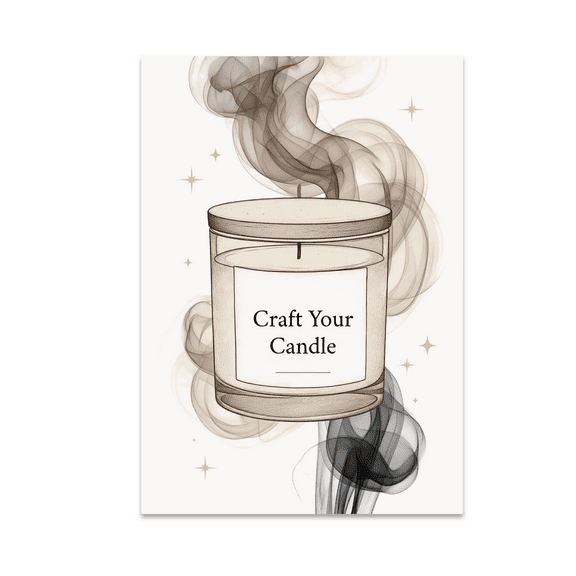 Craft Your Candle Artwork - Creative Decor Enthusiast - 13x19 Poster Print