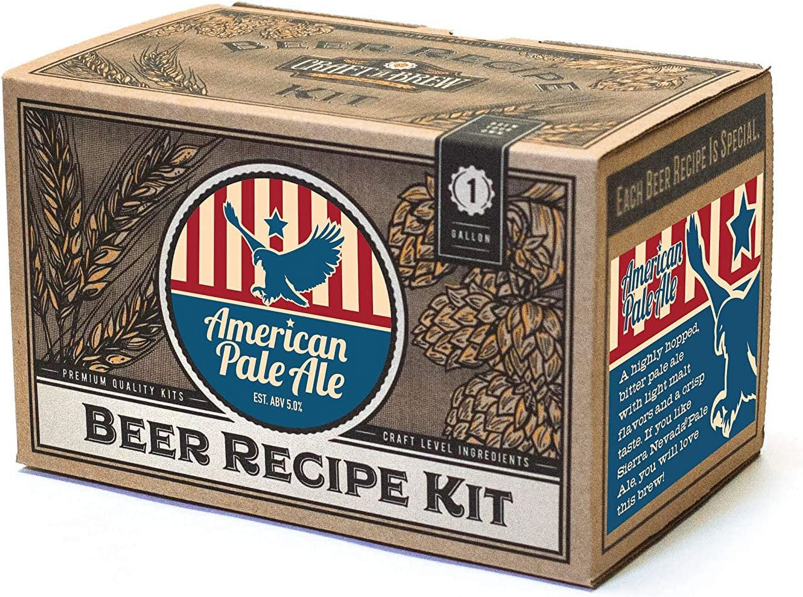 Craft a Brew American Pale Ale Beer Refill Recipe Kit, 1 Gallon Batch