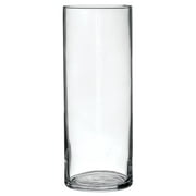 Craft and Party- 16" Cylinder Vase  Clear (Lot of 12), Glass Vases Wedding Party Table Décor Centerpieces