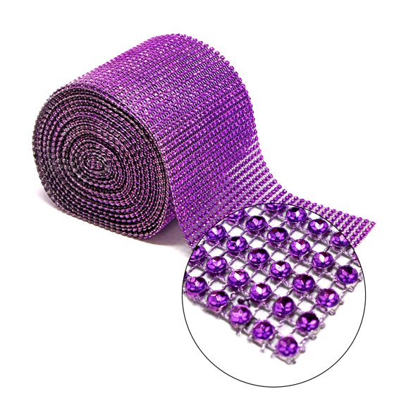 Craft and Party- 4.5 x 10 yards Rhinestone Diamond Mesh Ribbon Wrap Roll for Party Décor/Arts and Crafts