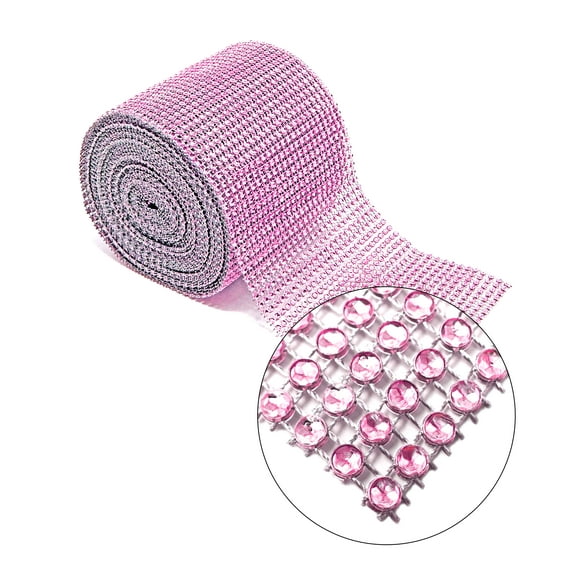 Craft and Party- 4.5 x 10 yards Rhinestone Diamond Mesh Ribbon Wrap Roll for Party Décor/Arts and Crafts