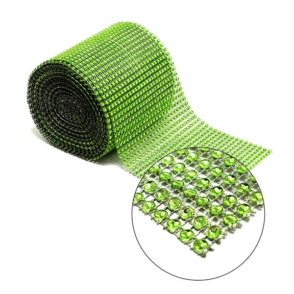 Craft and Party- 4.5 x 10 yards Rhinestone Diamond Mesh Ribbon Wrap Roll for Party Décor/Arts and Crafts