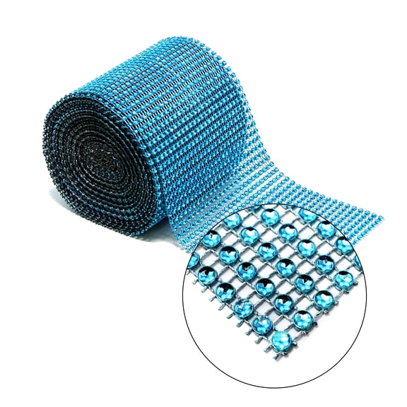 Craft and Party- 4.5 x 10 yards Rhinestone Diamond Mesh Ribbon Wrap Roll for Party Décor/Arts and Crafts