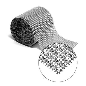 Craft and Party- 4.5 x 10 yards Rhinestone Diamond Mesh Ribbon Wrap Roll for Party Décor/Arts and Crafts