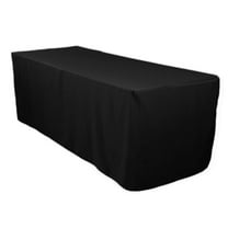 Craft and Party- 6ft Fitted Rectangular Polyester Tablecloth, Fitted 30" by 72"