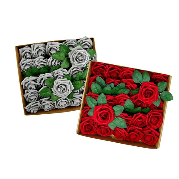 Craft and Party Artificial Foam Rose Mixed Colors 50PCS Wedding, Event, Decoration, DIY Banquets.