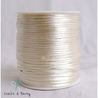 ANGGREK Satin Nylon Trim Cord, 0.8mm Beading String Red Chinese Knotting  Cord Nylon Cord Satin String, for Bracelet Jewelry Making Macrame Waxed  Trim