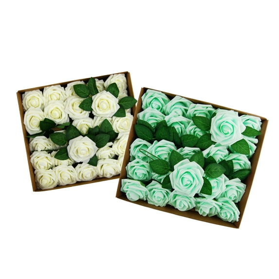Craft and party Artificial Foam Rose Mixed Colors 50PCS Wedding, Event, Decoration, DIY Banquets.