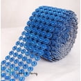 thumbnail image 1 of Craft and party Diamond Flower Shape Mesh Wrap Roll Faux Rhinestone Crystal Ribbon 4" x 10 yards (30 ft), 1 of 2