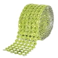 thumbnail image 1 of Craft and party Diamond Flower Shape Mesh Wrap Roll Faux Rhinestone Crystal Ribbon 4" x 10 yards (30 ft), 1 of 2