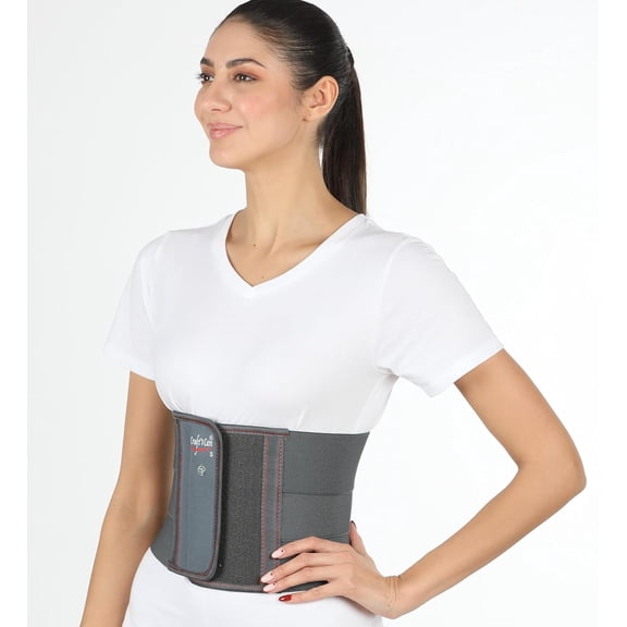 Craft's Care Abdominal Belt- Lower Waist Support for Adult, Gray, 2X Large 44-48 inch