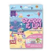 Craft-tastic Sticker It Up! Reusable Sticker Book for Kids 650+ Repositionable Stickers Create Designs on 8 Scene Pages for Hours of Mess-Free, Screen-Free Fun